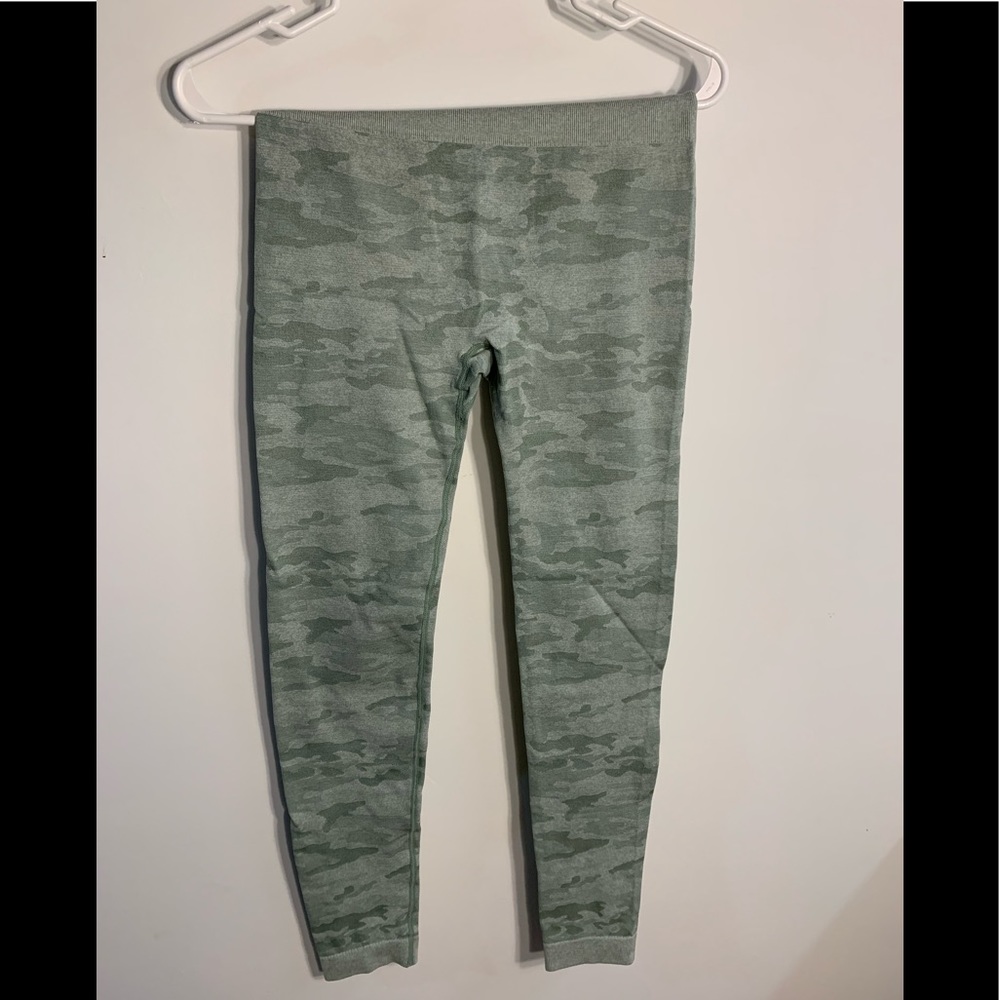 Green camo legging